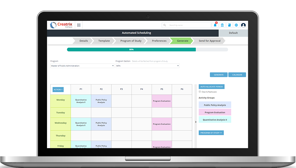 Automated Class Scheduling Software for Higher Education Scheduling